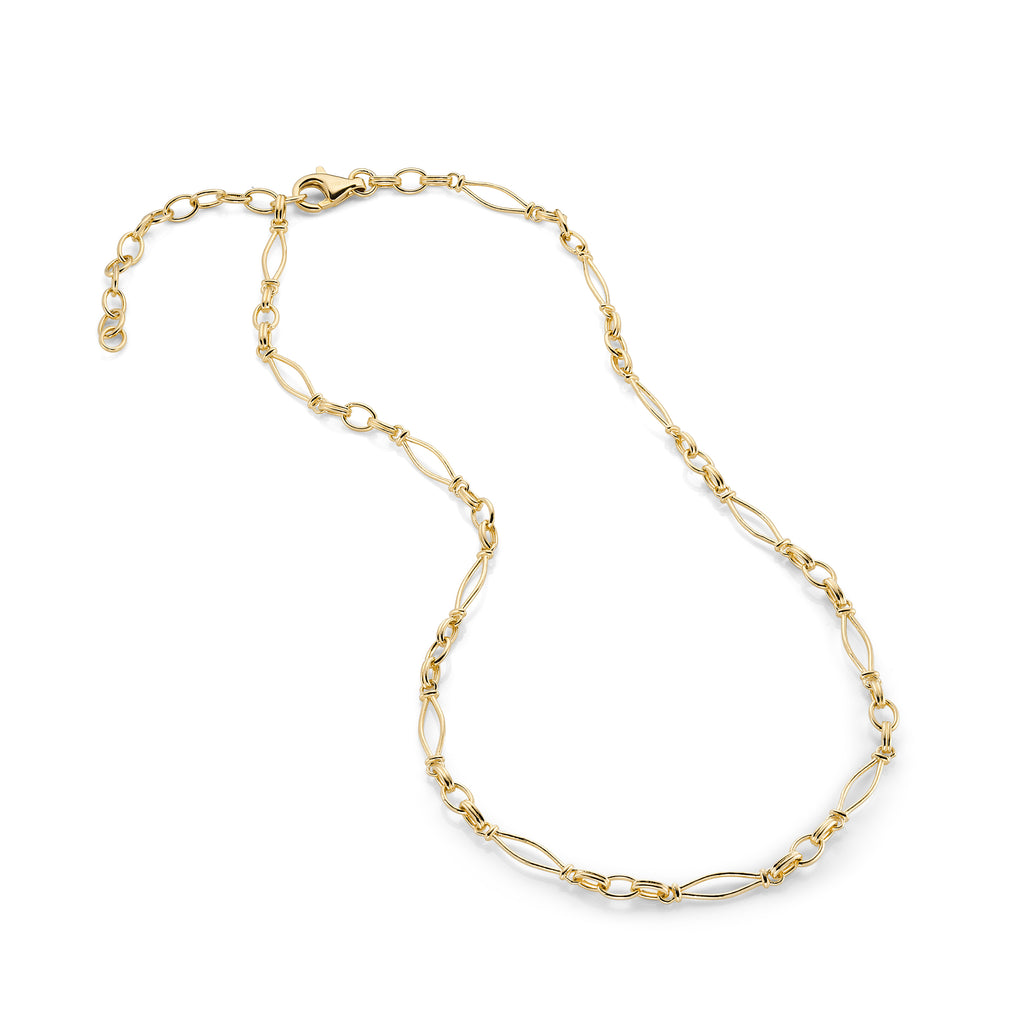 Solid gold sales link chain