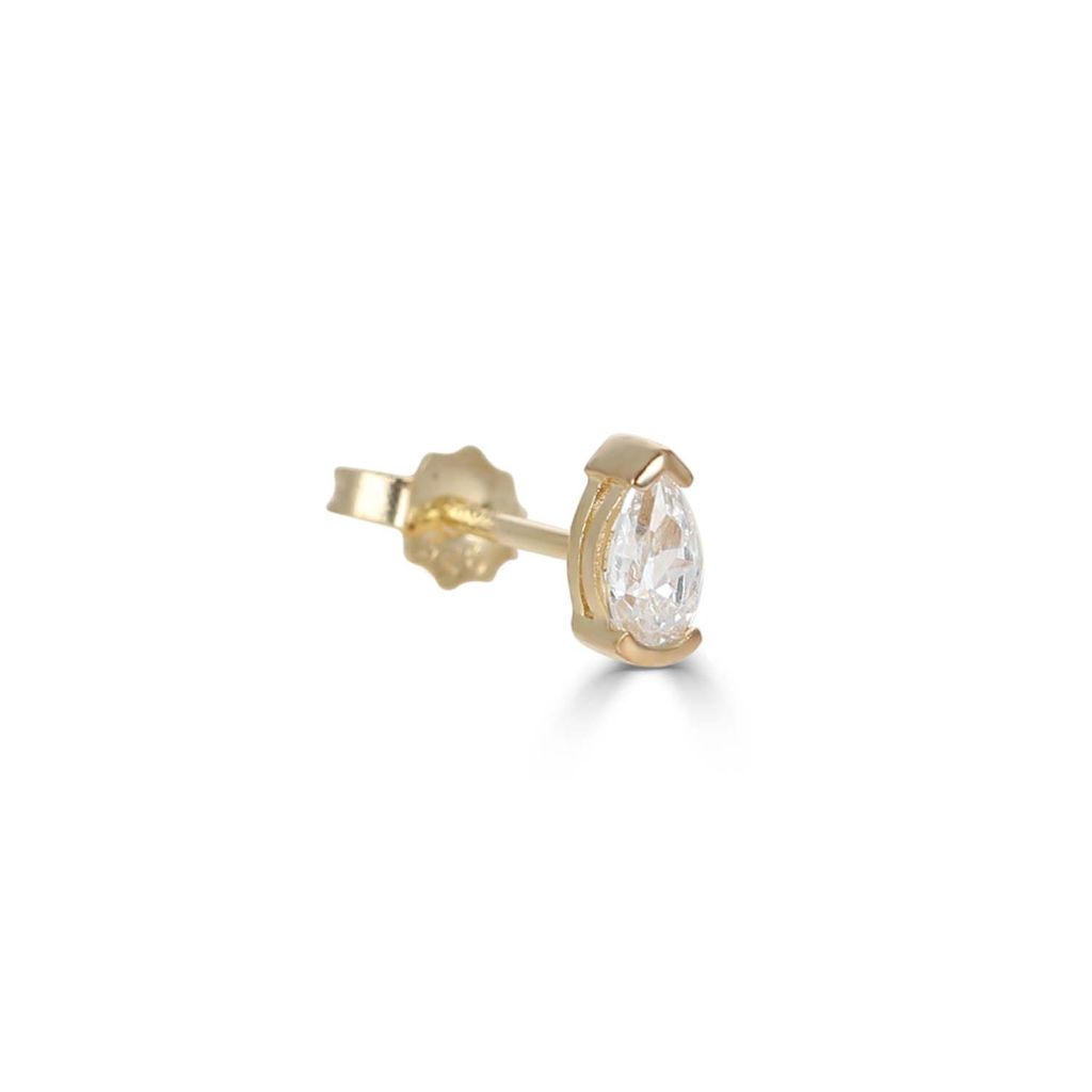 Outlet Evelyn Crystal Gold Drop Earrings