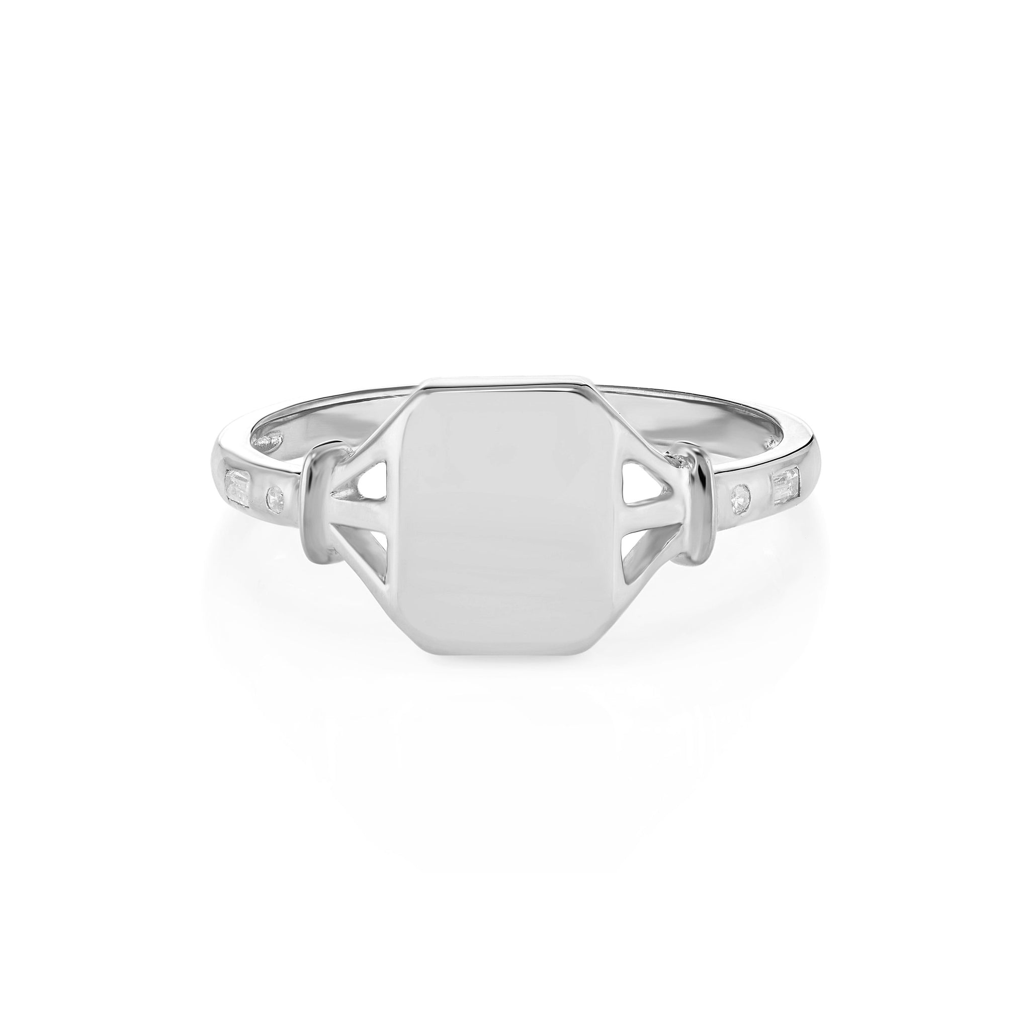 Jean Diamond Signet Ring
