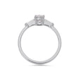 PACK: Platinum/White Gold Illusion Bullet & Oval Cut Ring