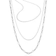 Layering chain set in silver