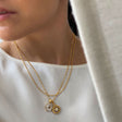 Esme Pearl Necklace on Figaro Chain