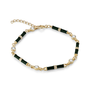Marlowe Green Enamel Bracelet