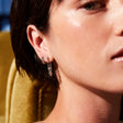 Lyla Silver Drop Earrings with White Topaz