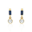 Column Round Drop Earrings