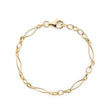 Vintage link gold chain bracelet