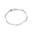 Vintage link silver chain bracelet