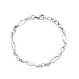 Vintage link silver chain bracelet