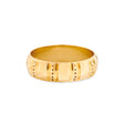VINTAGE 9CT YELLOW GOLD PATTERNED BAND RING