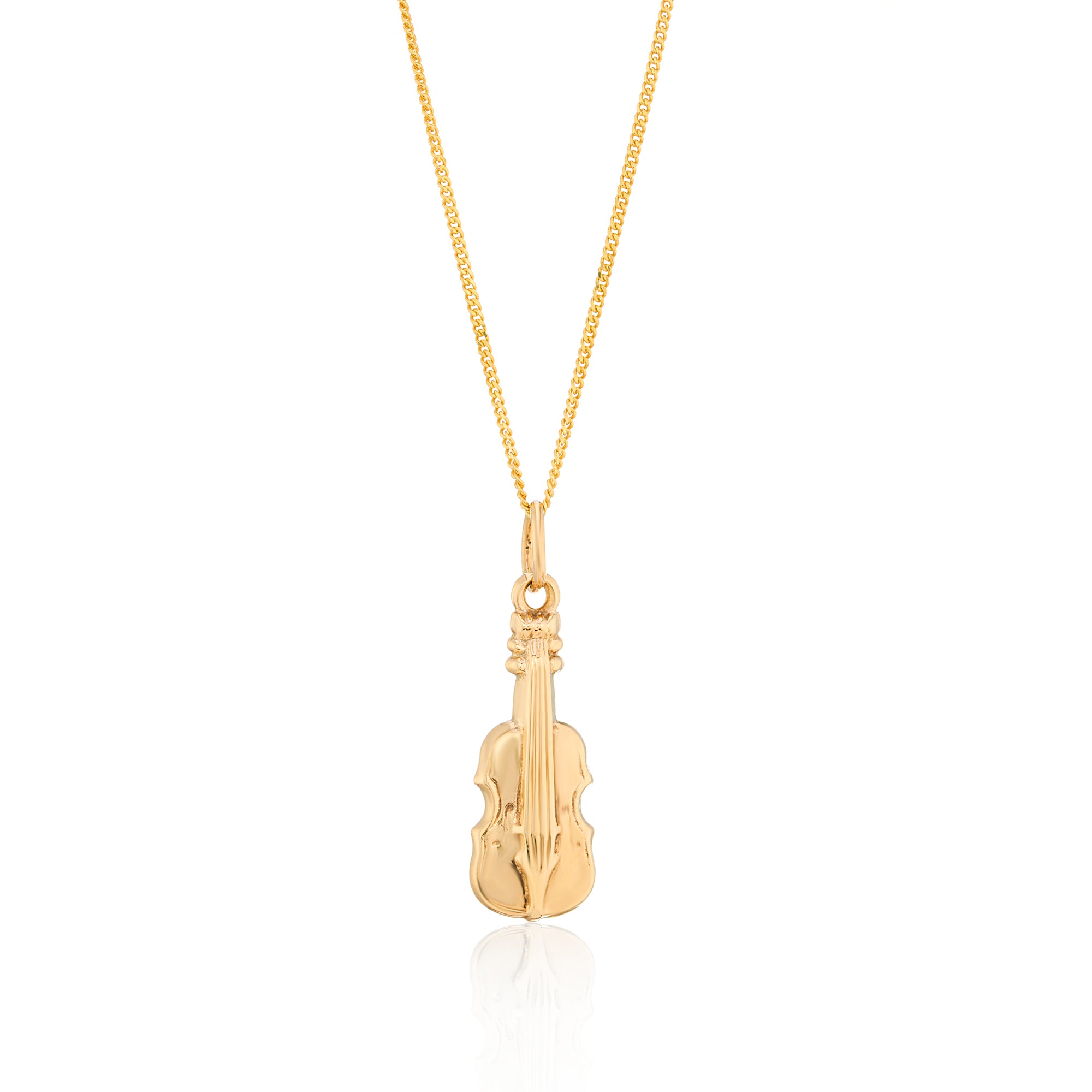 VINTAGE 9CT GOLD VIOLIN PENDANT