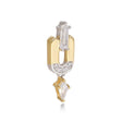 Leandra Sterling Silver Gold Stud Earrings