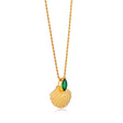 Pamela Gold Shell Necklace on Rope Chain