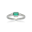 Jolie Green Silver Ring