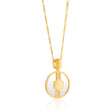 Cindy Glass Necklace in Gold