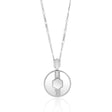 Cindy Glass Necklace in Silver