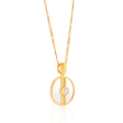 Vivica Glass Necklace in Gold