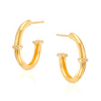 Sade Medium Hoop Earrings in Gold