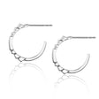 Tyra Small Hoop Earrings in Silver