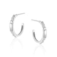 Tyra Small Hoop Earrings in Silver