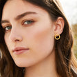 Brooke Forward Hoop Earrings in Gold