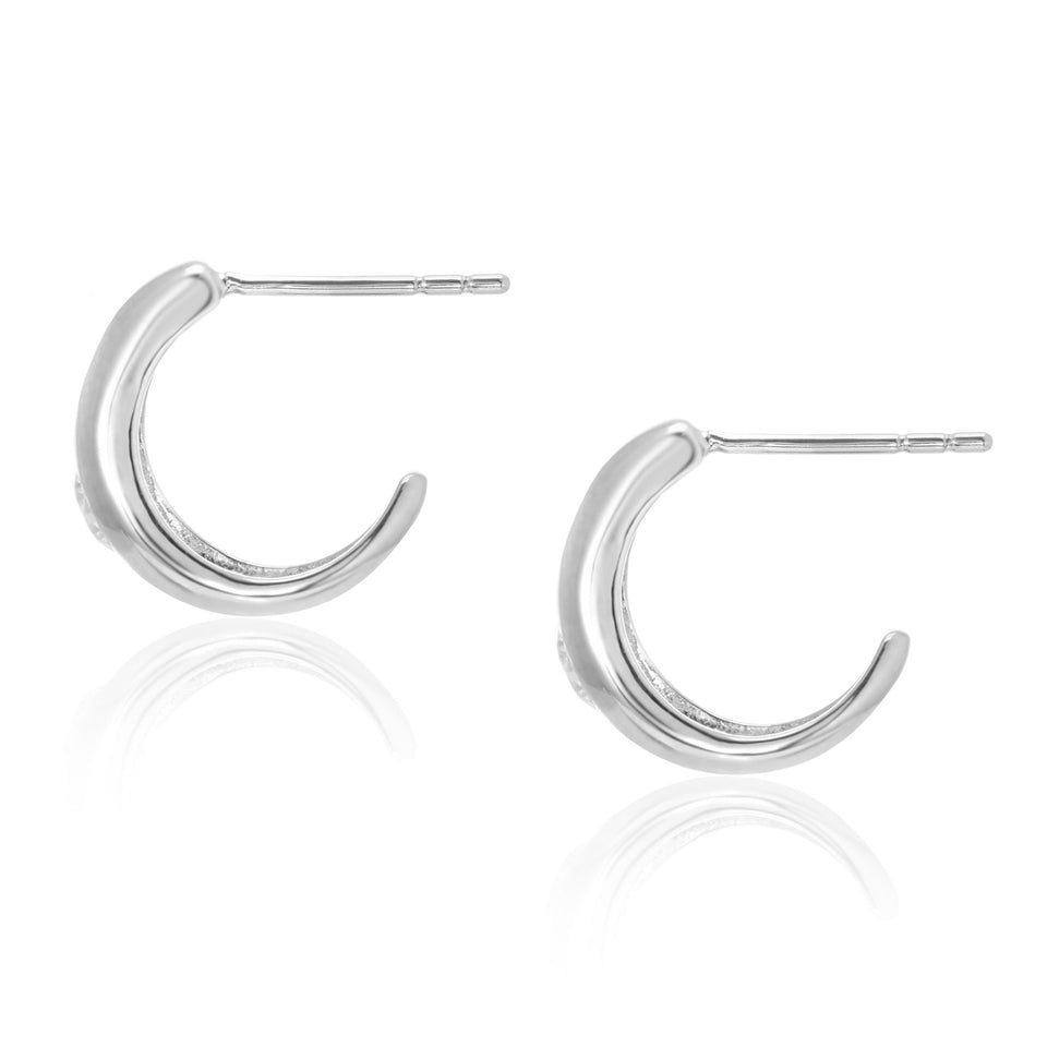 Sterling Silver Cultured Freshwater Pearl 7-Stone Hoop Earrings - 20744979  | HSN