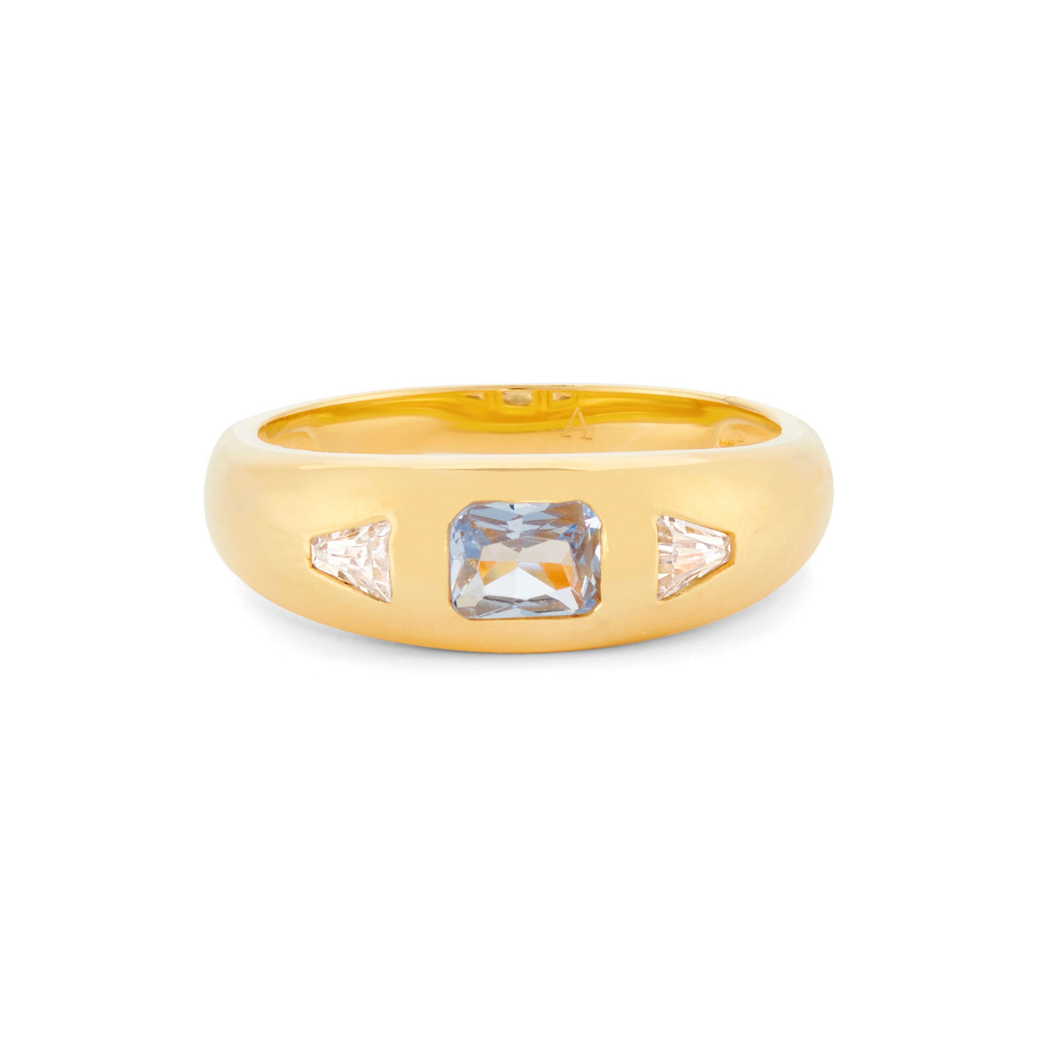 Diana Spinel Blue Stone Ring in Gold