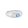 Diana Spinel Blue Stone Ring in Silver