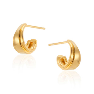 Angelina Mini Hoop Earrings in Gold