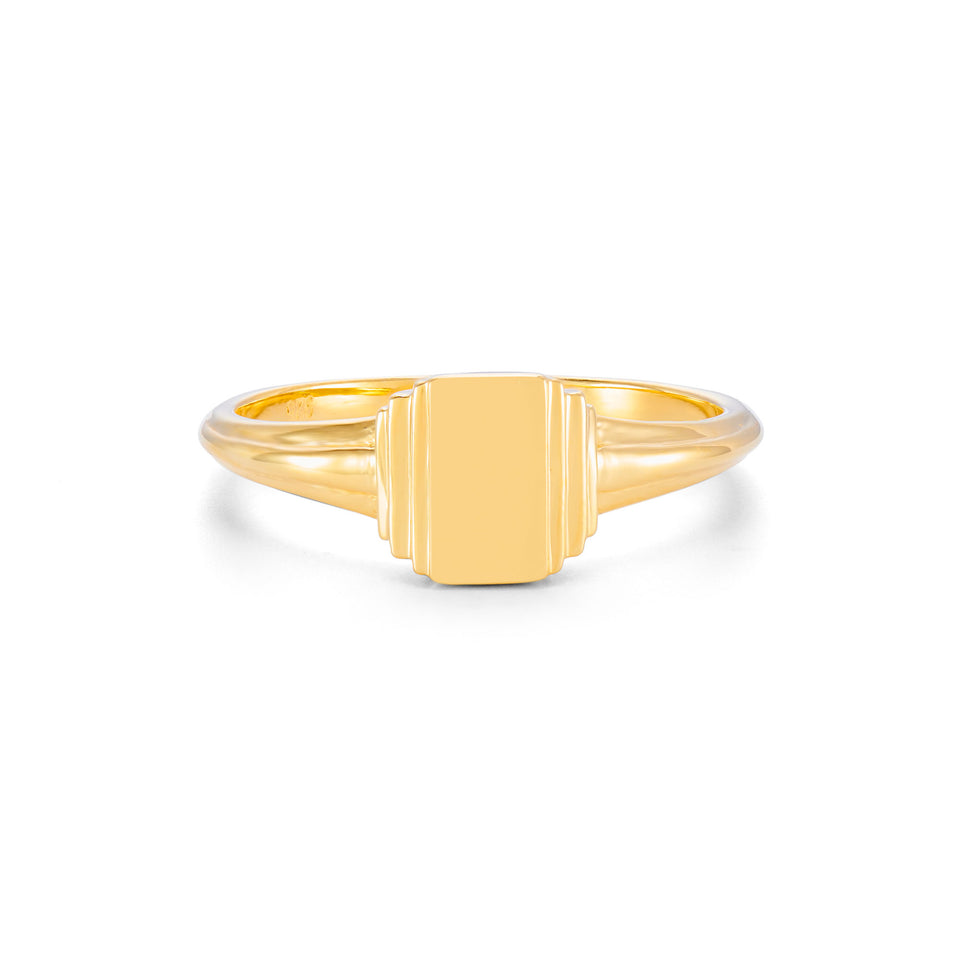 Kate 9ct Yellow Gold Signet Ring