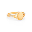 Tilly 9ct Yellow Gold & Diamond Signet Ring