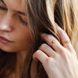 Freya Green Gold Ring Rings V by Laura Vann