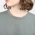 Luna Sterling Silver Circle Necklace 